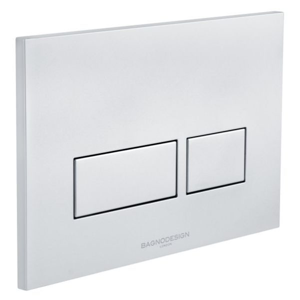 Dual Flush Plate With Rectangle Buttons